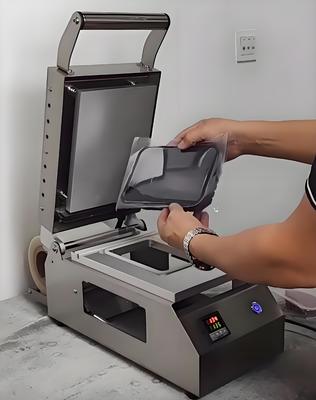 Compact Design Stainless Steel Electrically Heated Manual Tray Sealing Machine DQ-1 Food and Meat Package  for Plastic Containers