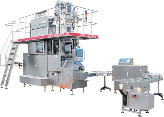High Speed 7500CPH 330ml Prisma Shape Aseptic Carton Filling Machine for 100% Pure Juice