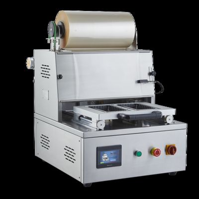 Desktop Portable Precise Gas Injection Food Grade 304 Stainless Steel Tray Sealing Machine DQ450T-E for Modified Atmosphere Packaging