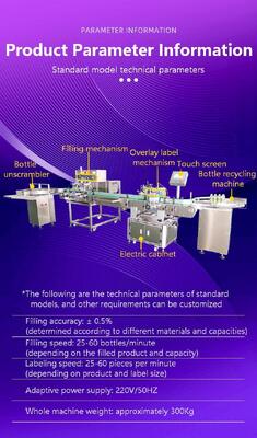 Manufacturer customized fully automatic four head peristaltic pump filling machine CH-5566 for sesame oil and edible rapeseed oil filling production line
