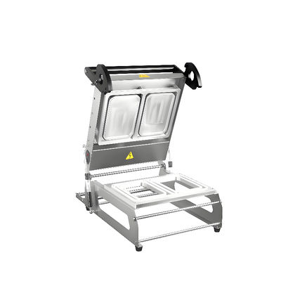 Zgrzewarka do pakowania ze stali nierdzewnej FR370E Maszyna pakująca do żywności Ręczne pakowanie Taca z tworzywa sztucznego Zgrzewarka