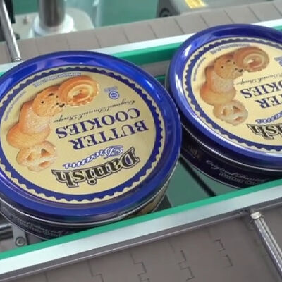 Customized full-automatic tape winding sealing and labeling machine CH-308 for cookie box, fresh fruit foam box sealing machine