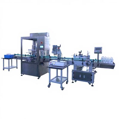 Customized Fully Automatic Four Head Red Wine Lamp Inspection and Filling Machine CH-400 Liquid Automatic Filling and Labeling