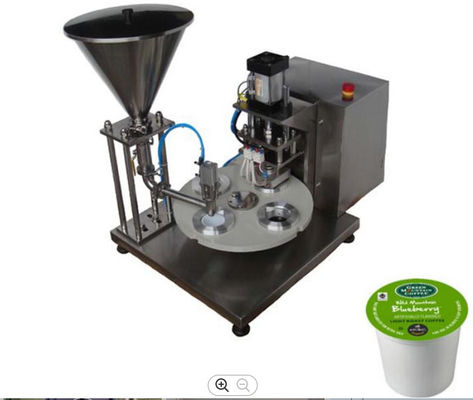 Semi Auto 0.5KW Rotary Cup Filling Machine Yogurt Cup Sealing SN-1